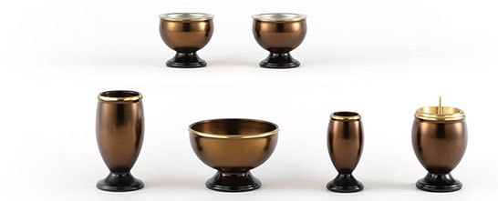 茶系の仏具セット