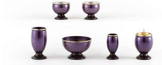 紫系の仏具セット
